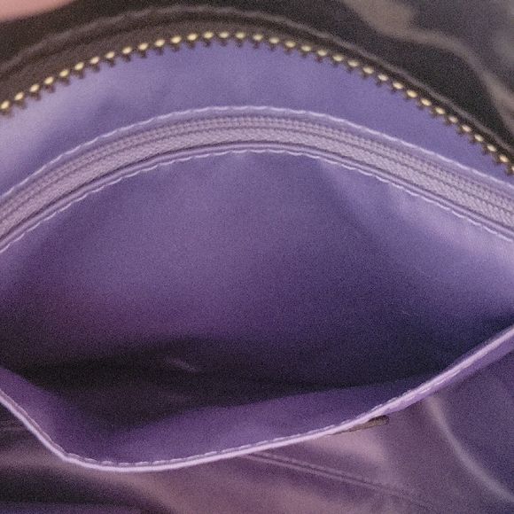 Coach Poppy Chocolate Brown Shoulder Bag with Gold Accents - Picture 11 of 16